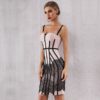 Sexy Summer Women Bodycon Lace Club Midi Celebrity Party Dress - Image 4
