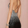 Silver Club Dress Two Tone Backless Women's Mini Dresses - Image 2