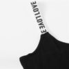 Sleeveless Letter Print Straps Women Summer Casual Bodysuits - Image 3