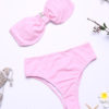 Strapless High Waist Sexy Cami Style Bikinis Swimwear For Women - Image 17