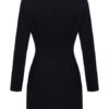 Turndown Collar Plunging Buttons Bodycon Dress - Image 5