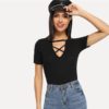 V Neck Short Sleeve Women Summer Autumn Elegant Bodysuits - Image 3