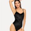 Velvet Solid Women Summer Sleeveless Tshirt Sexy BodySuits