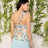 Vintage Floral Print Women Summer Sexy Beach Top - Image 2