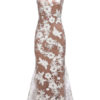 Lace Sleeveless Backless Plunging Party Sexy Evening Dress - Image 4