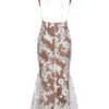 Lace Sleeveless Backless Plunging Party Sexy Evening Dress - Image 3