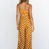 Wide Leg Jumpsuit Polka Dot Straps Women Vintage Jumpsuit - Image 3