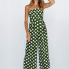 Wide Leg Jumpsuit Polka Dot Straps Women Vintage Jumpsuit - Image 4