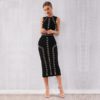 Women Bandage Vestidos Sexy Luxury Evening Bodycon Party Dresses