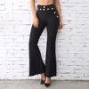 Women Bandage Wide Leg Evening Party Pants Trousers