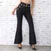 Women Bandage Wide Leg Evening Party Pants Trousers - Image 2