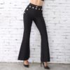 Women Bandage Wide Leg Evening Party Pants Trousers - Image 3