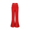 Women Bandage Wide Leg Evening Party Pants Trousers - Image 7