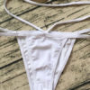 Women Bikini Swimsuit White Ruffles Strappy Lace Up Two Piece Swimwear - Image 5