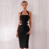 Women Bodycon Sexy Halter Lace Club Evening Party Dress