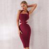 Women Bodycon Sexy Halter Lace Club Evening Party Dress - Image 6