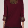Women Casual Solid Color Lace Patchwork Blouse - Image 6