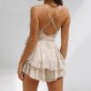 Women Chiffon Sexy Romper Casual Short Jumpsuits Rompers - Image 3