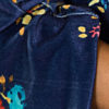Women Floral Kimono Half Sleeve Tassels Royal Blue Casual Cover Up - Image 6
