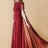 Women Long Sleeve Crewneck Split Party Jumpsuit - Image 2