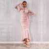 Women Sexy Lace Long Sleeve Maxi Club Party Dress - Image 6