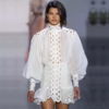 Women Sexy Lantern Sleeve Ruffles Hollow Out Ruffles Club Dress - Image 3