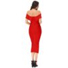 Women Sexy Strapless Bodycon Elegant Luxury Club Party Dress - Image 5