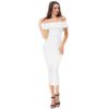 Women Sexy Strapless Bodycon Elegant Luxury Club Party Dress - Image 6
