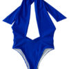 Women Sexy Swimsuit Halter Backless Cut Out One Piece Bathing Suits - Image 10