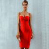 Women Sexy V Neck Sleeveless Luxury Club Party Dress