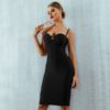 Women Sexy V Neck Sleeveless Luxury Club Party Dress - Image 4