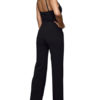 Women Summer Jumpsuit Straps Long Straight Leg Casual Jumpsuit - Image 2