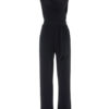 Women V Neck Sleeveless Knotted Jumpsuit - Image 2
