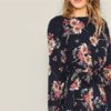Bohemian Beach Floral Print Belted Romper - Image 5