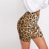 Casual Highstreet Leopard Print Skinny Short Legging - Image 3