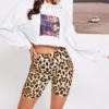 Casual Highstreet Leopard Print Skinny Short Legging - Image 4