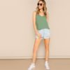 Casual Party Spaghetti Strap Cami Plain Top - Image 3