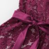Criss Cross Eyelash Floral Lace Teddy Bodysuit Women One-Piece Sleep Pajamas - Image 5