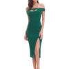 Sheath Sexy High Split Cocktail Dress