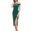 Sheath Sexy High Split Cocktail Dress - Image 3