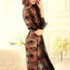 Floral Print Lace Semi-sheer Chiffon Sexy Lure Dress - Image 6