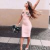 Floral Ruffles Patchwork Spaghetti Strap Club Dress - Image 4