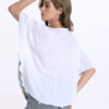 Half Sleeves Lace Up Top - Image 4