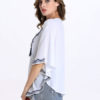 Half Sleeves Lace Up Top - Image 6