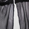 Lace Semi-Sheer Open Front Black Robe - Image 4