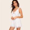 Lace Straps Pom Pom Detail Schiffy Romper
