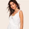 Lace Straps Pom Pom Detail Schiffy Romper - Image 3
