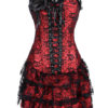 Layered Lace Jacquard Corsets