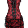 Layered Lace Jacquard Corsets - Image 2