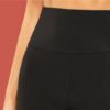 Casual Solid Crop Wide Waistband Cycling Short Leggings - Image 5